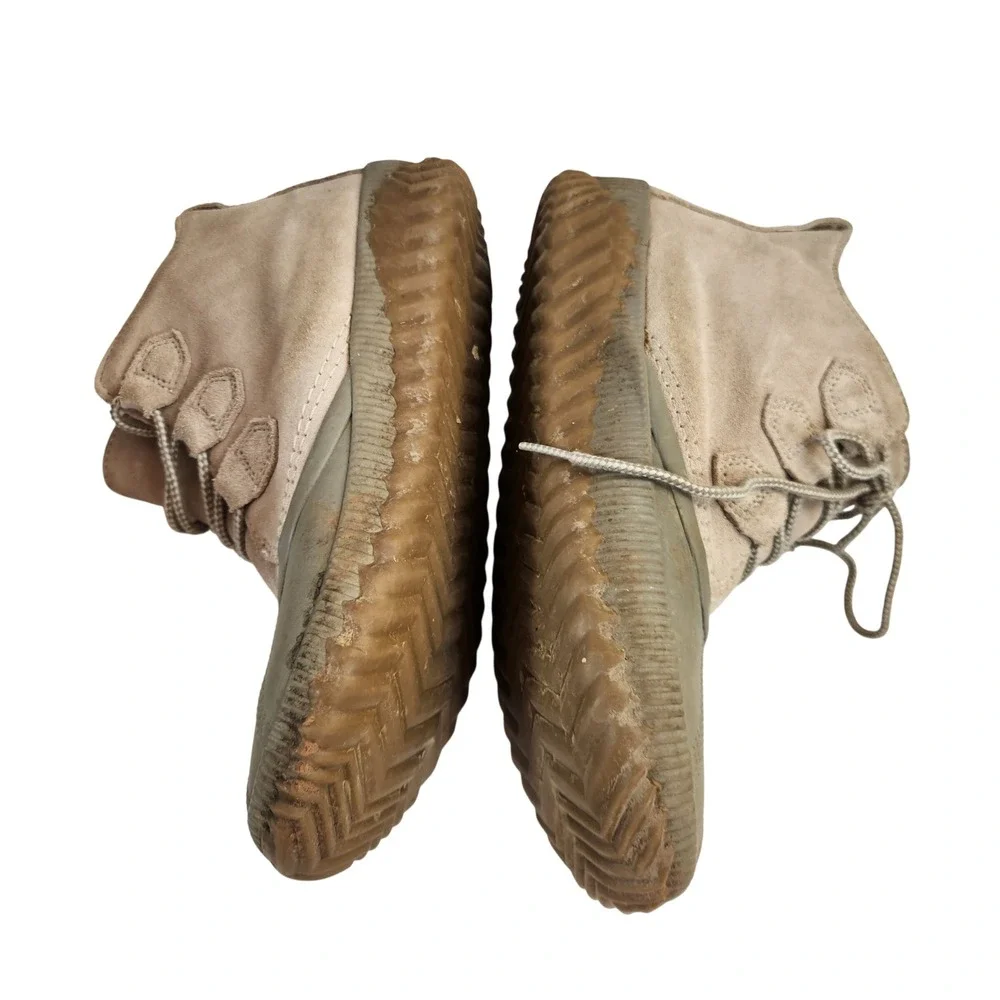 Sorel Womens Out & About Waterproof Suede Lace Up Duck Boots Taupe‎ Size 7
